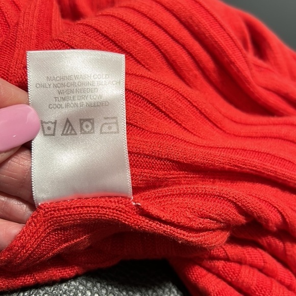 Lovers and Friends Davenport Ribbed Knit Long Open Cardigan Duster Red Sz XS - Picture 15 of 15